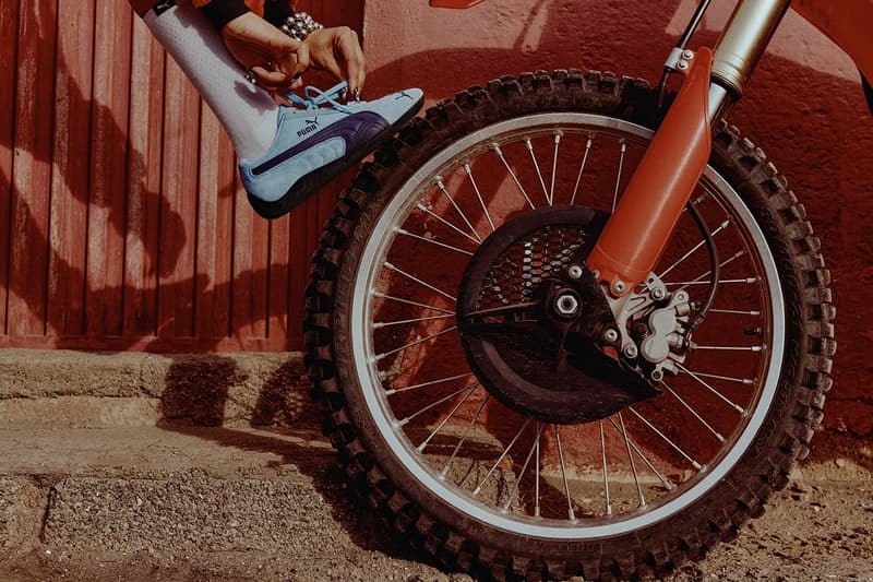 PUMA, "Speedcat", Sneakers, Suede, Light Blue, Light Brown, Sierra Rena. 