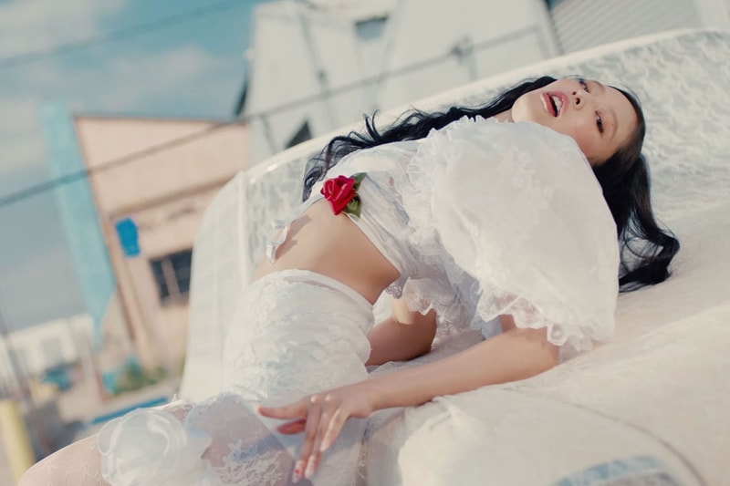 kitschy couture brand white ruffled clothing jennie kpop artist music girl car