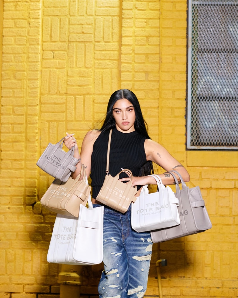 marc jacobs bags new york city tote sack girl yellow