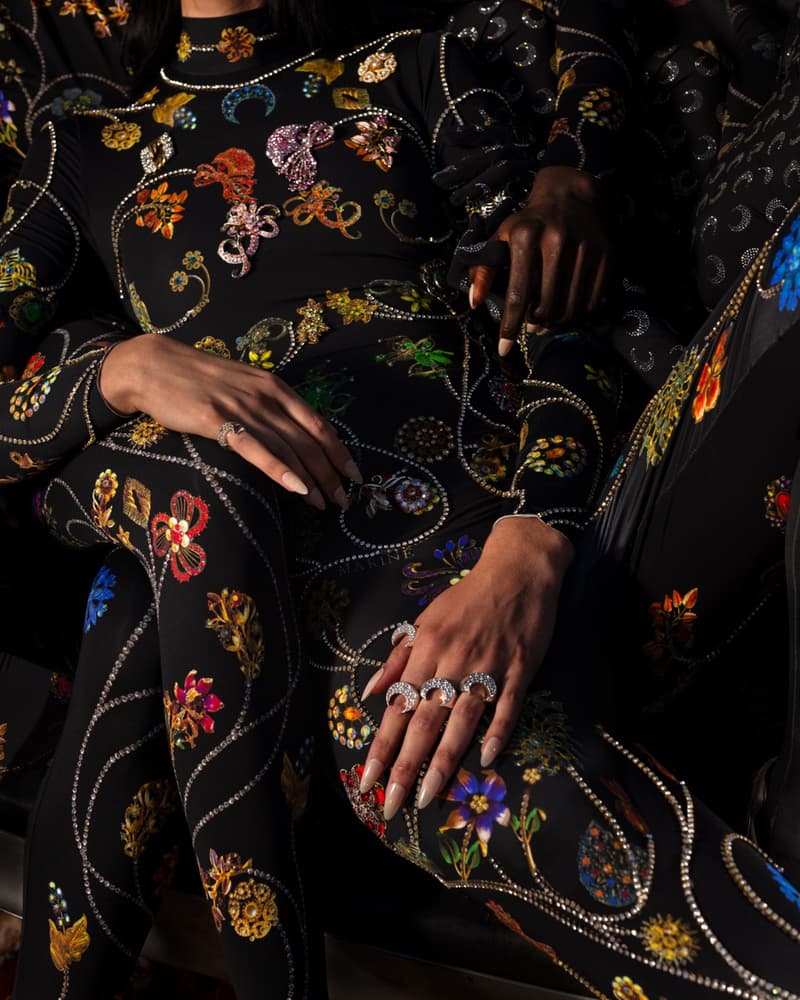 marine serre bodies people gathering ground grass crescent moon bodysuits flesh