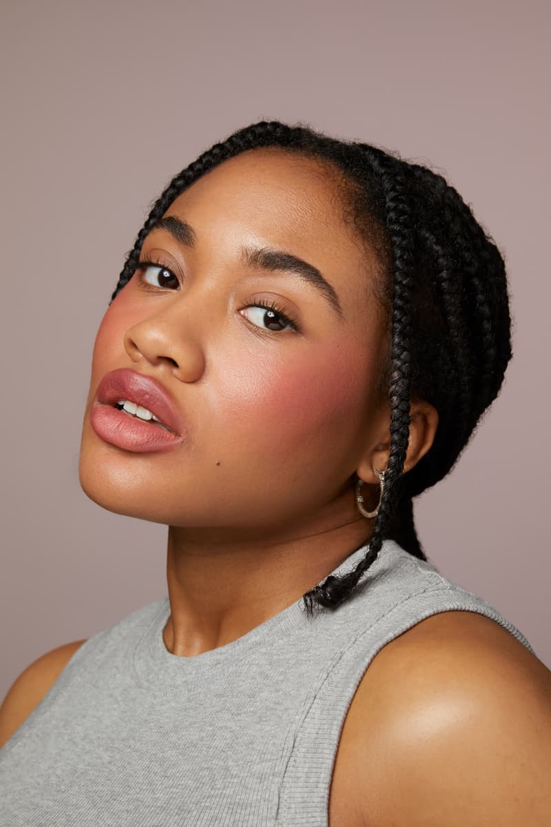 woman with full face of makeup, heavy blush, makeup, katie jane hughes, kjh.brand