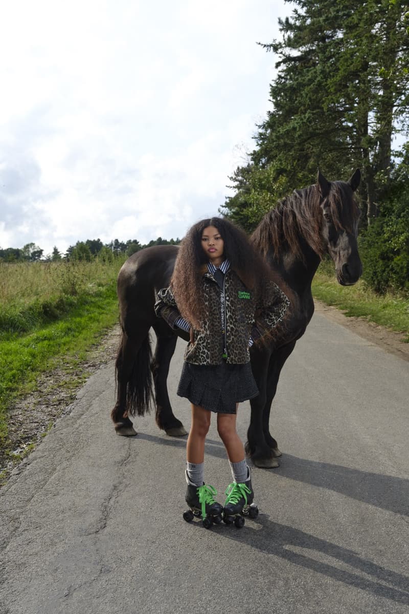 barbour ganni leopard print jacket