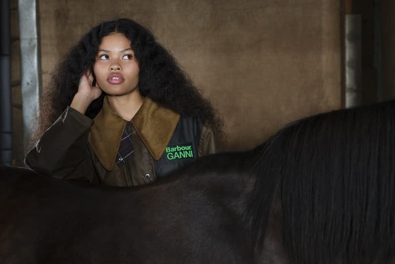 barbour ganni leopard print jacket