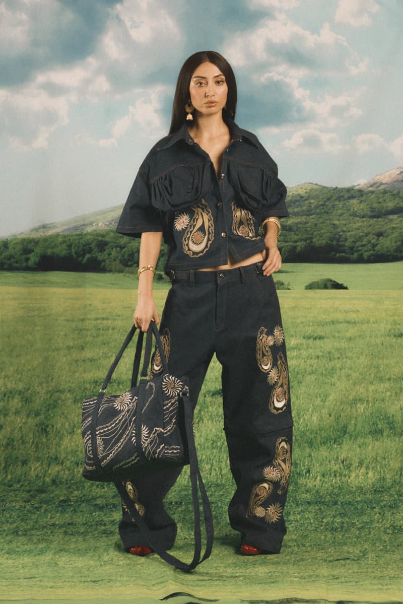 rupal banerjee indian designer paisley prints headscarf woman mountains clothes