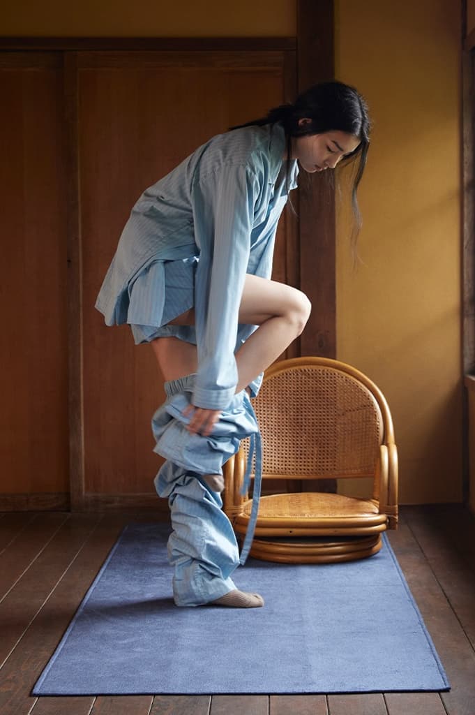 tekla auralee sleepwear pyjamas towels water bathing woman body