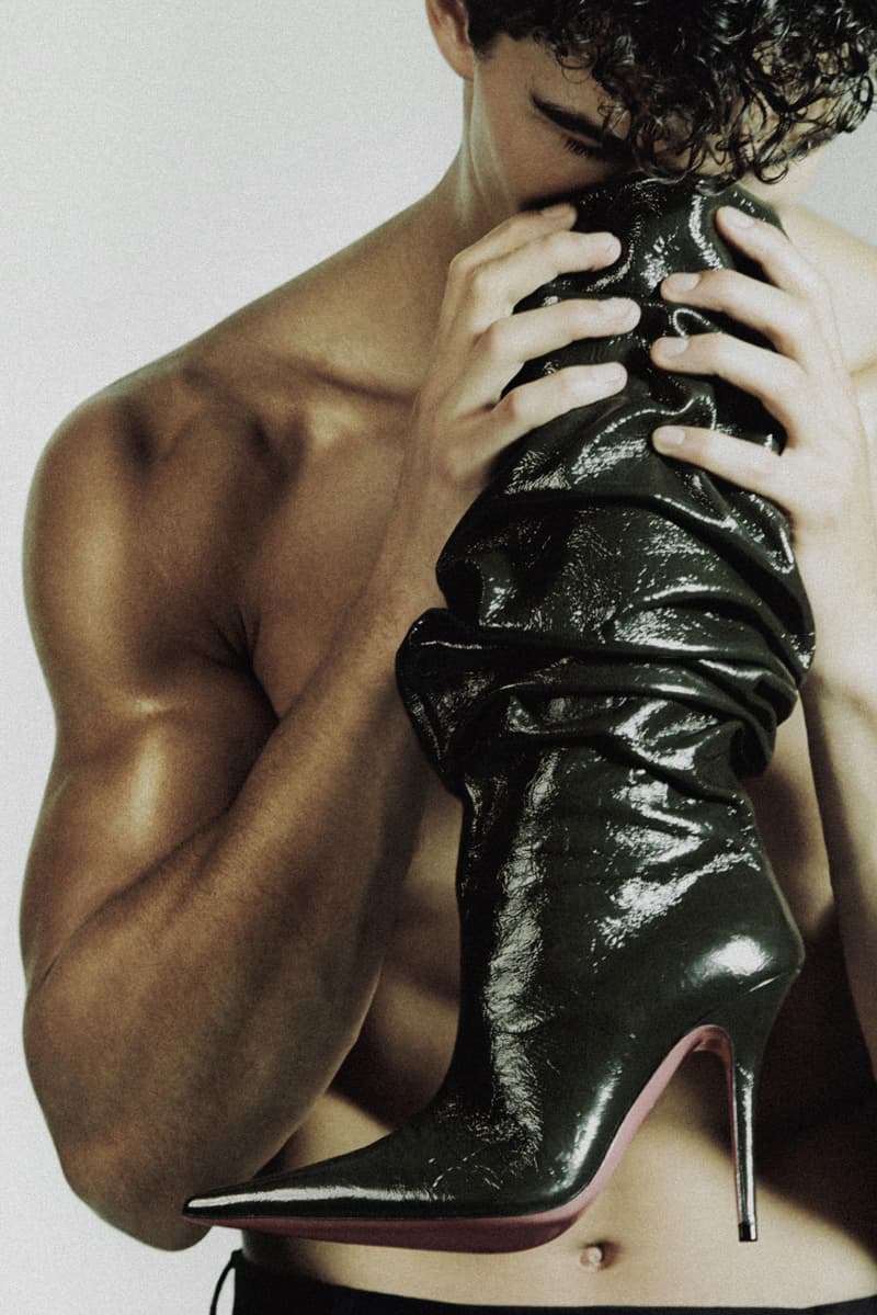 amina muaddi boots heels shoes woman man body skin