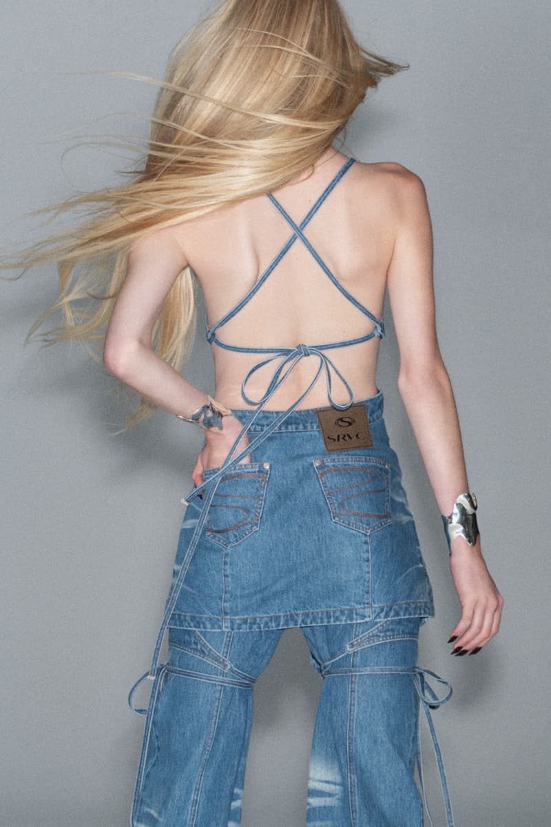 colin jones denim distressed clothing supermodel srvc brand