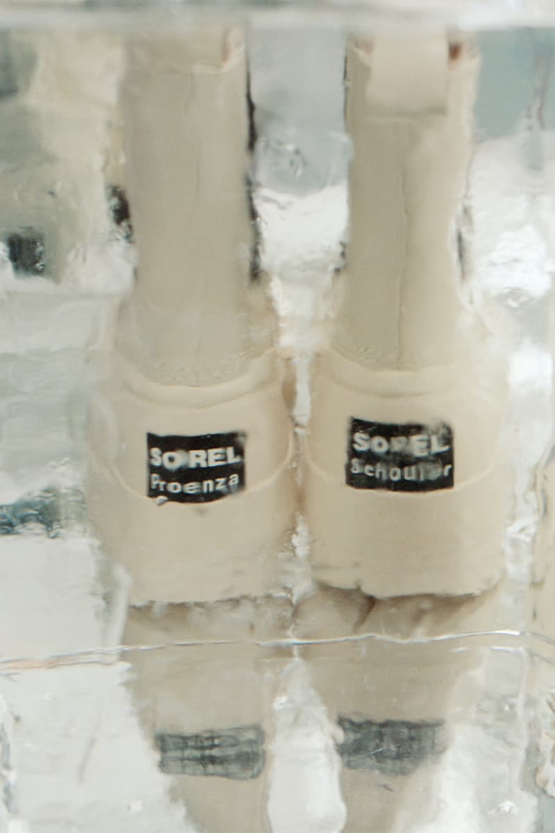 SOREL, Proenza Schouler, Collaboration, "Caribou" Chelsea boot, "Caribou" mule, footwear, Black, White, Yellow