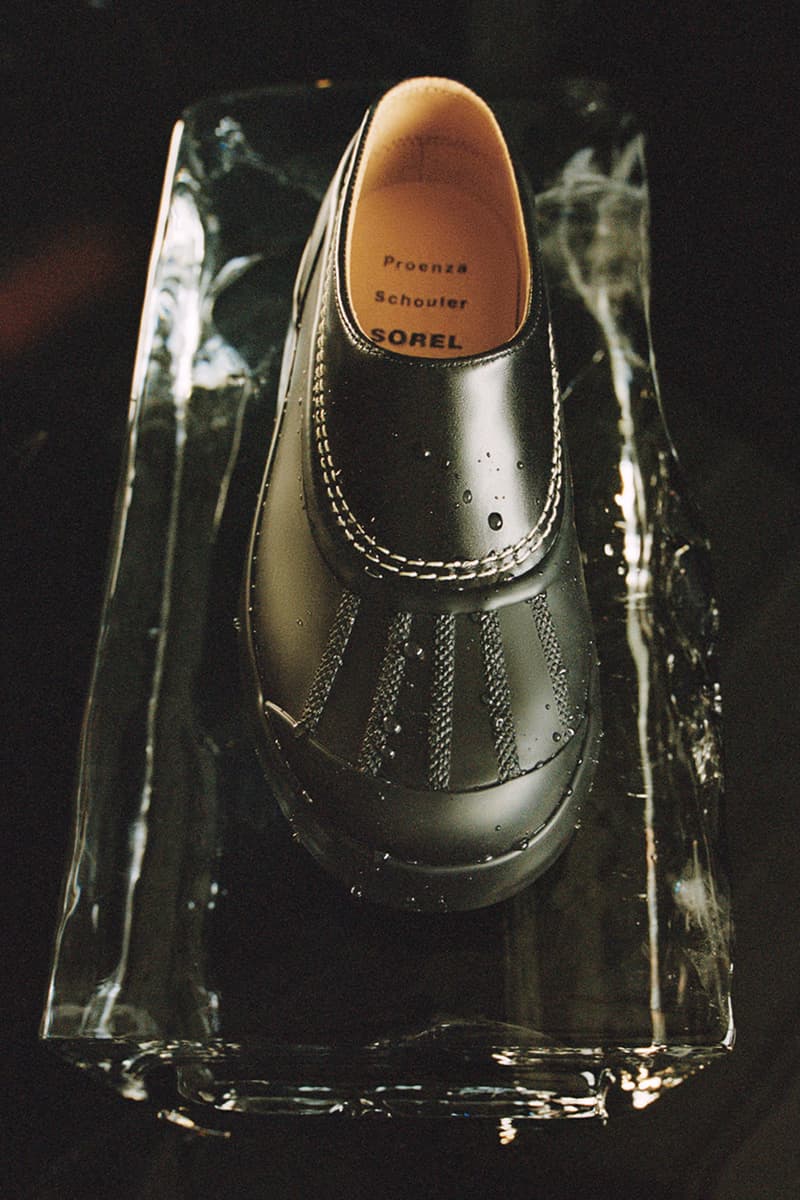 SOREL, Proenza Schouler, Collaboration, "Caribou" Chelsea boot, "Caribou" mule, footwear, Black, White, Yellow