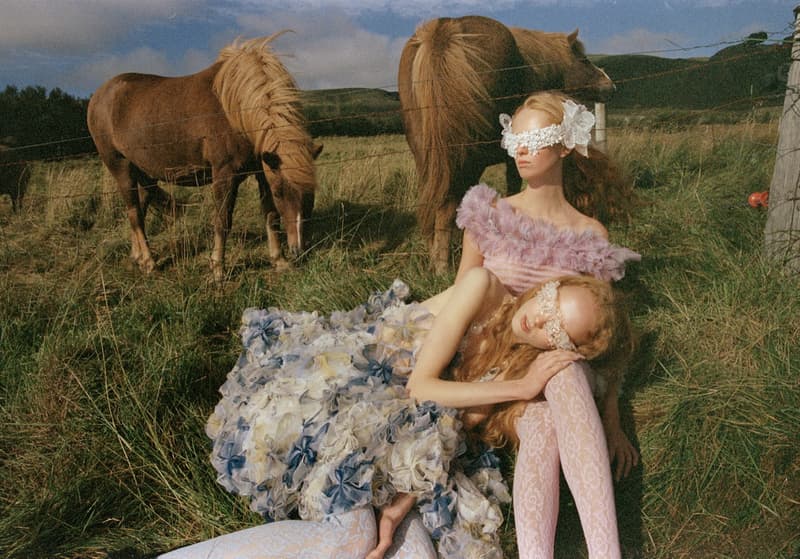 susan fang fairy iceland horses girls women sheer tulle dresses face covering 