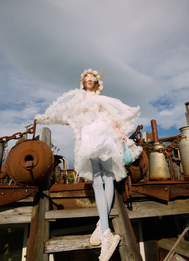 susan fang fairy iceland horses girls women sheer tulle dresses face covering 