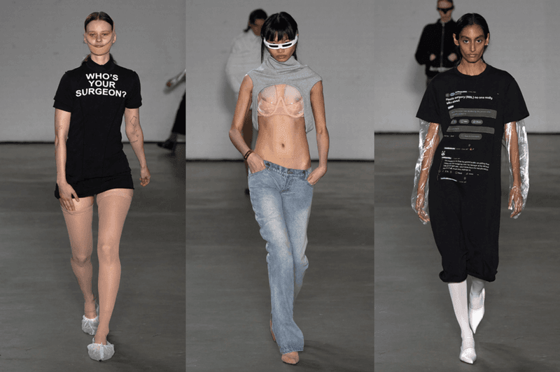 khy kylie jenner tights puffer jackets blue body woman jeans denim amelia gray