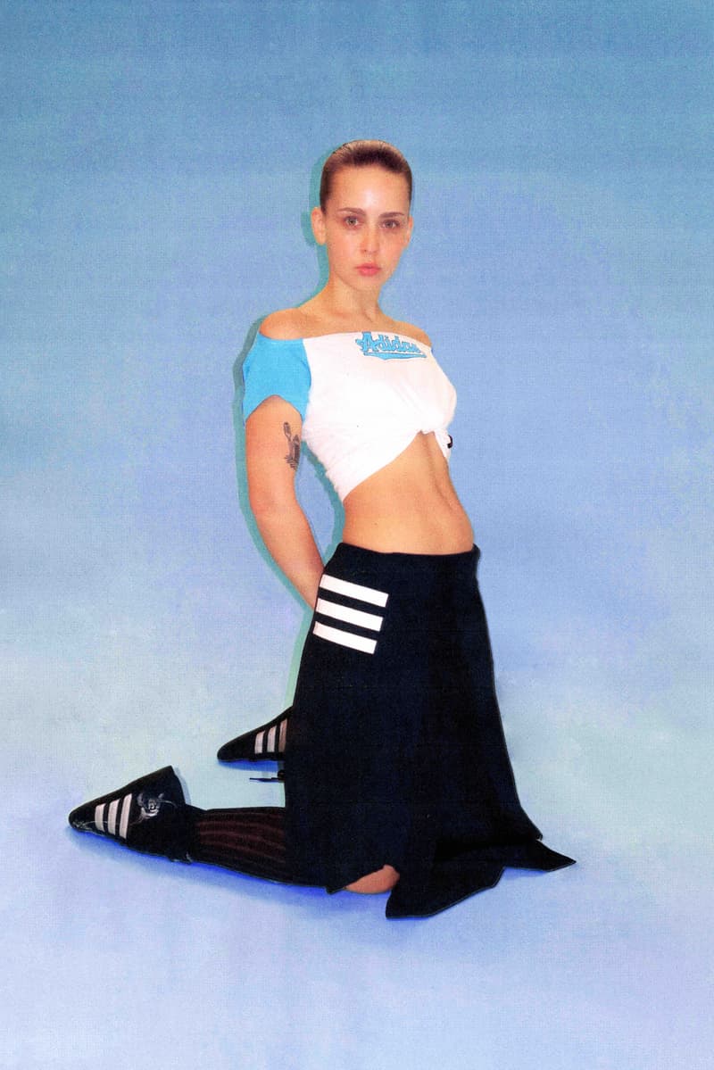 peachy den adidas collection upcycled tops shirred ruched skirts jackets