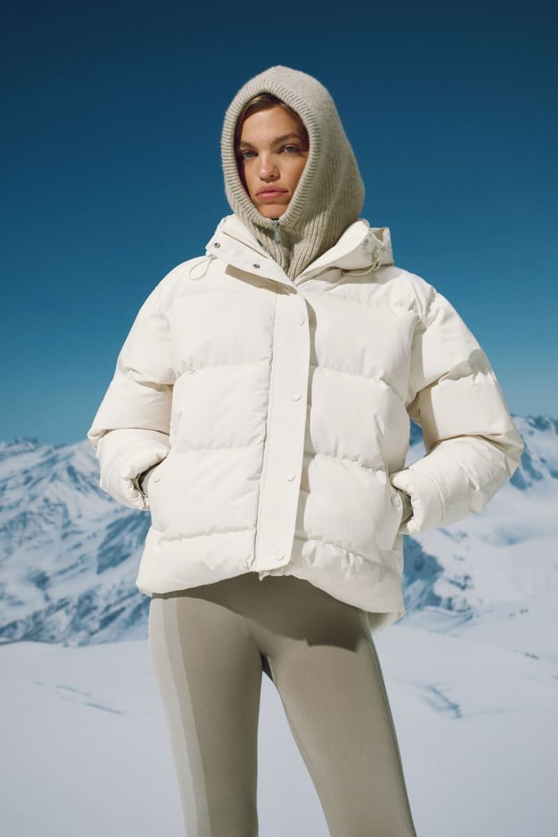 adanola apres ski knitwear puffer jackets tops track pants grey red white