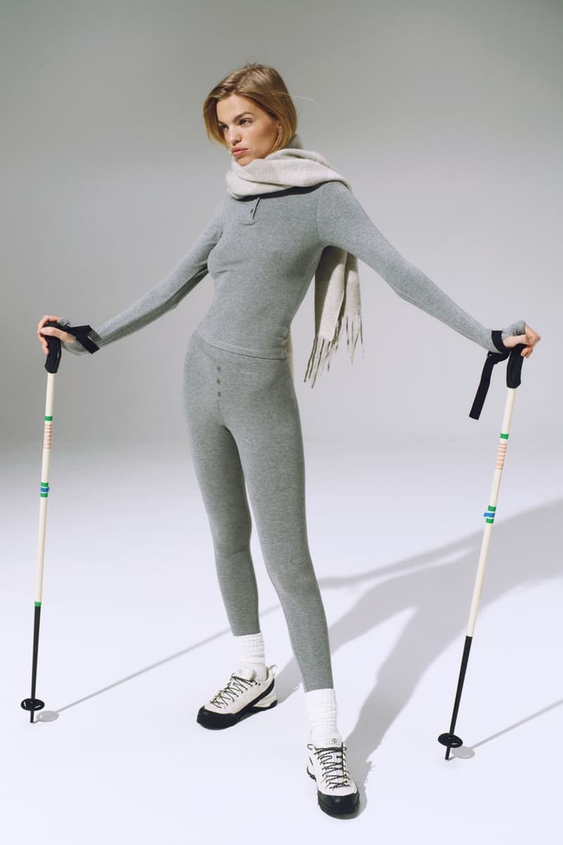 adanola apres ski knitwear puffer jackets tops track pants grey red white