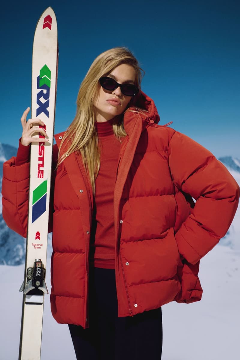 adanola apres ski knitwear puffer jackets tops track pants grey red white