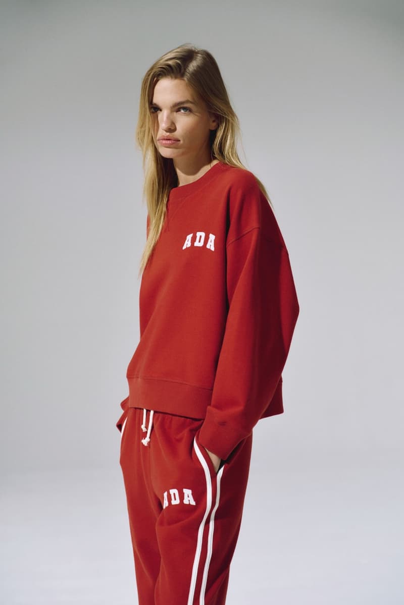 adanola apres ski knitwear puffer jackets tops track pants grey red white