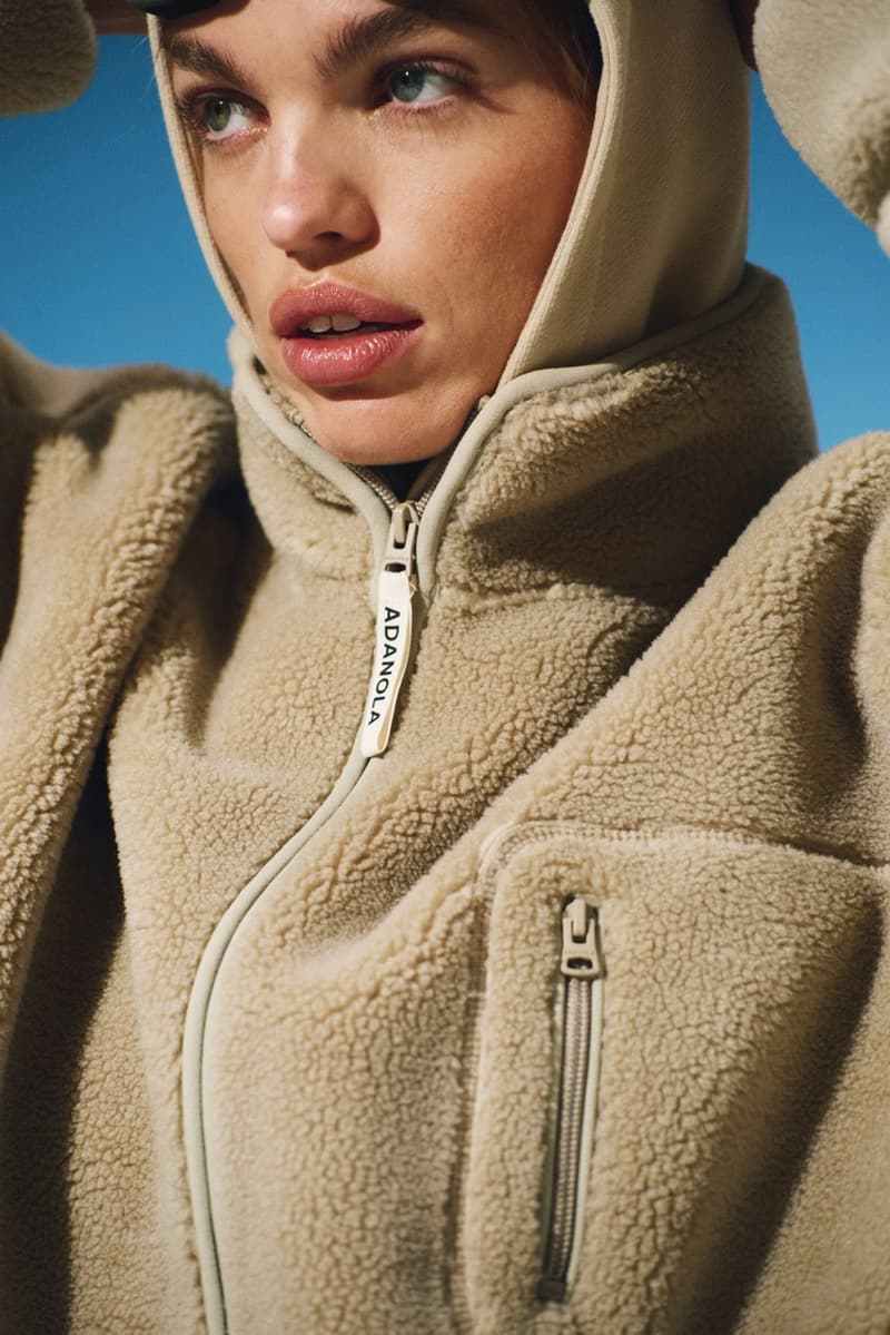 adanola apres ski knitwear puffer jackets tops track pants grey red white