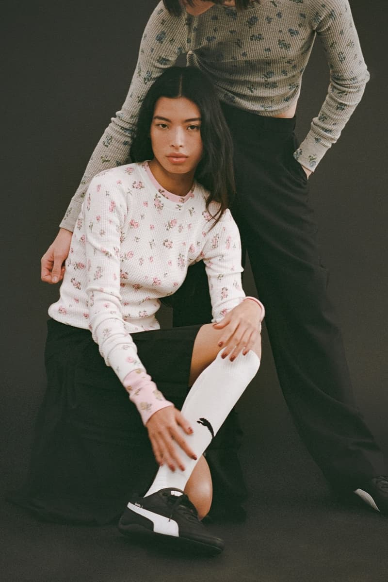 danielle guizio puma sneakers black legs woman socks body