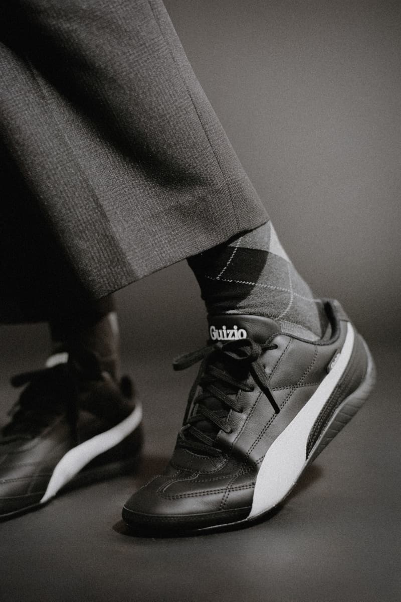 danielle guizio puma sneakers black legs woman socks body