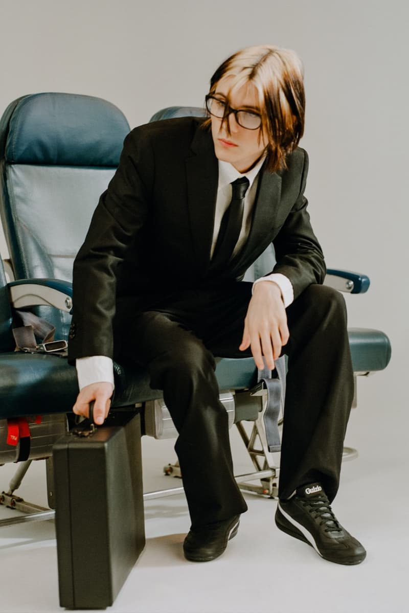 danielle guizio puma sneakers black legs woman socks body