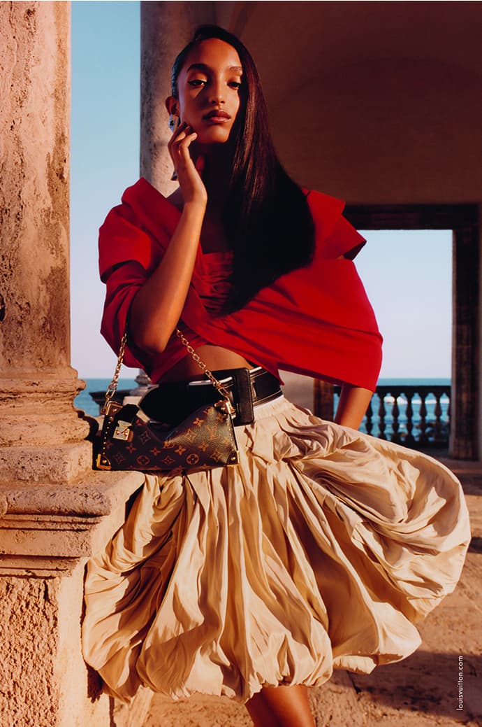 louis vuitton womens hat model blue handbag barcelona architecture