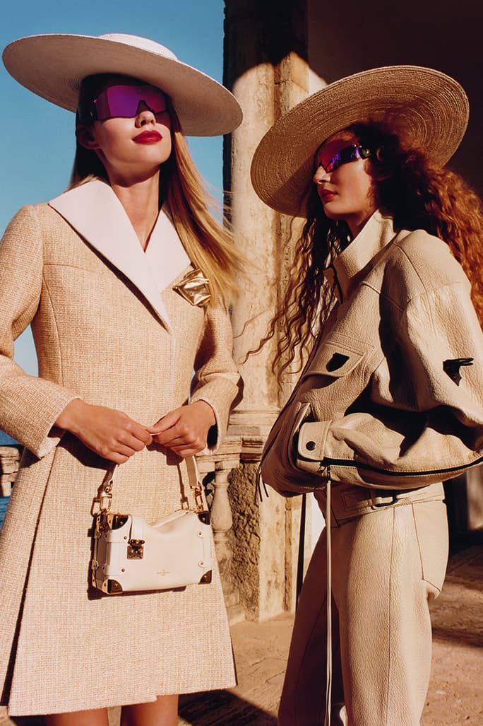 louis vuitton womens hat model blue handbag barcelona architecture