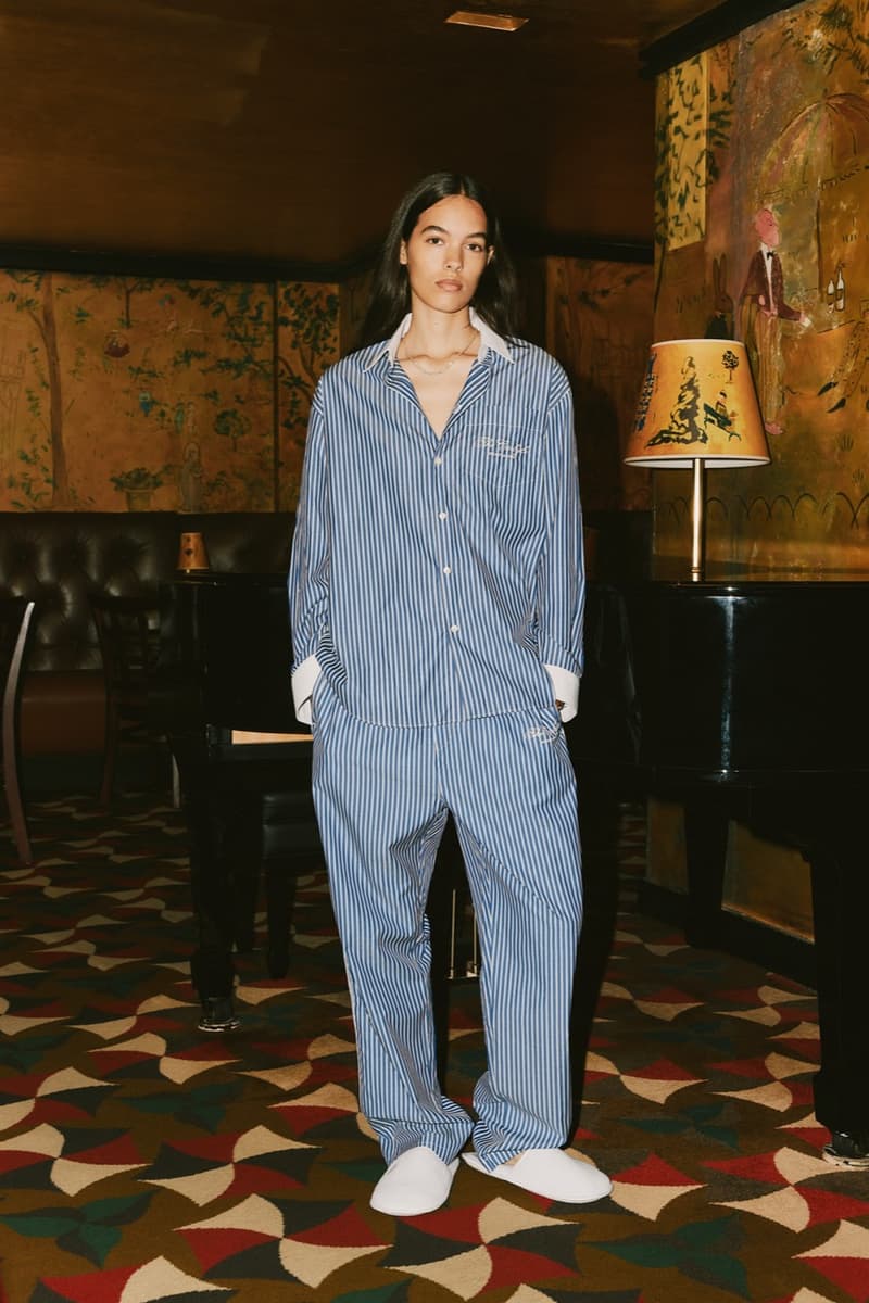 sporty rich loungewear hotel collection jumpers knitwear girl track pants green gray