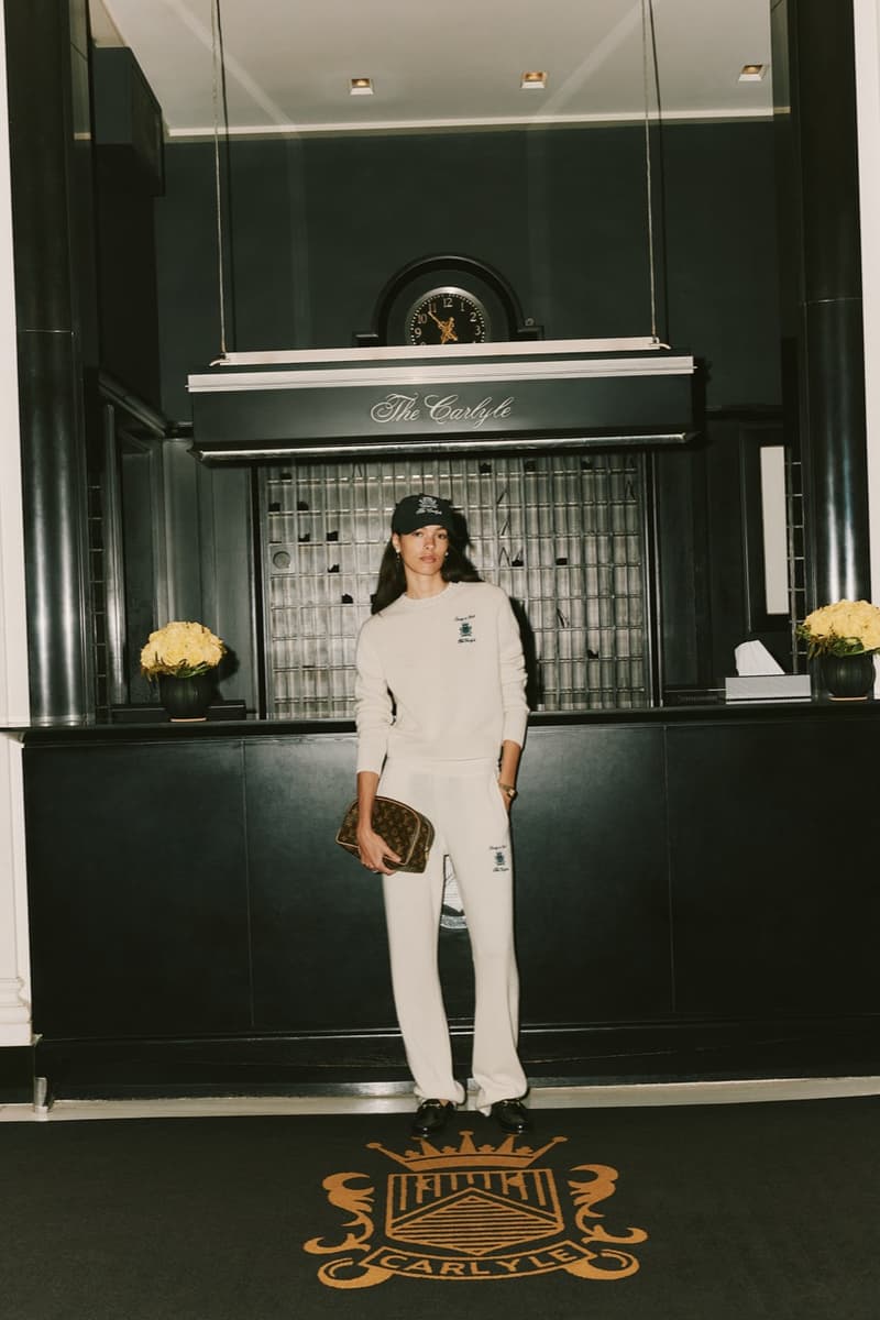 sporty rich loungewear hotel collection jumpers knitwear girl track pants green gray