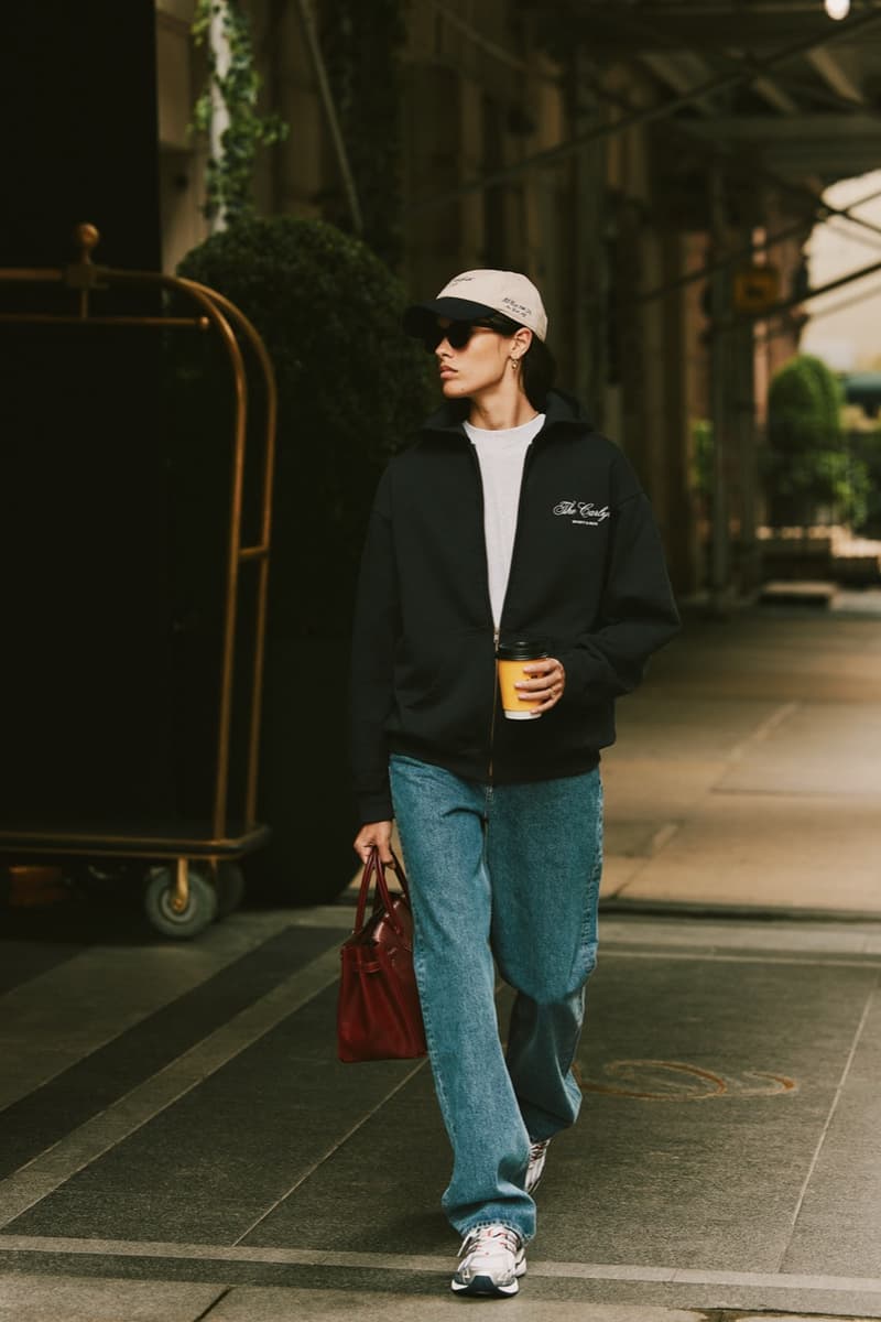 sporty rich loungewear hotel collection jumpers knitwear girl track pants green gray