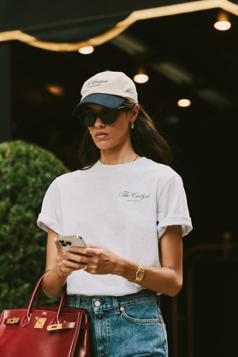 sporty rich loungewear hotel collection jumpers knitwear girl track pants green gray