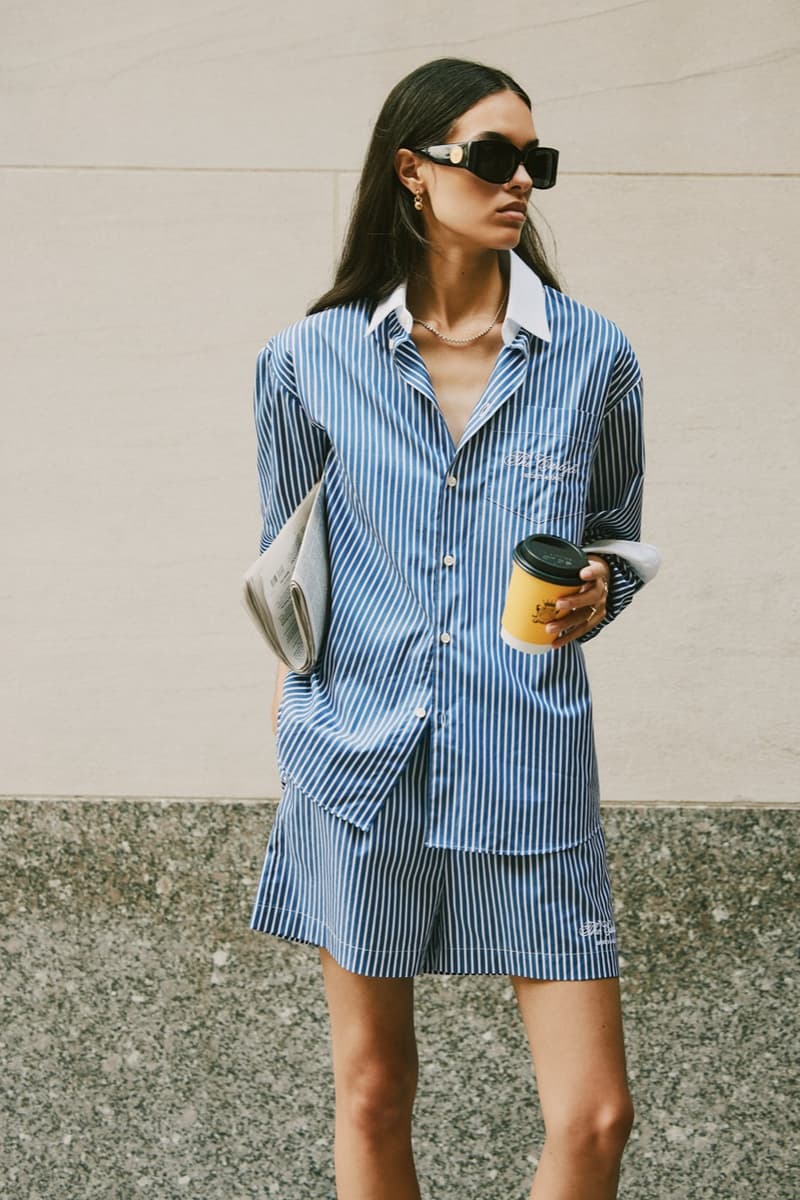 sporty rich loungewear hotel collection jumpers knitwear girl track pants green gray