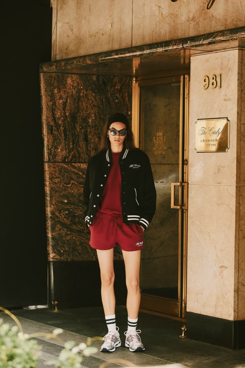 sporty rich loungewear hotel collection jumpers knitwear girl track pants green gray