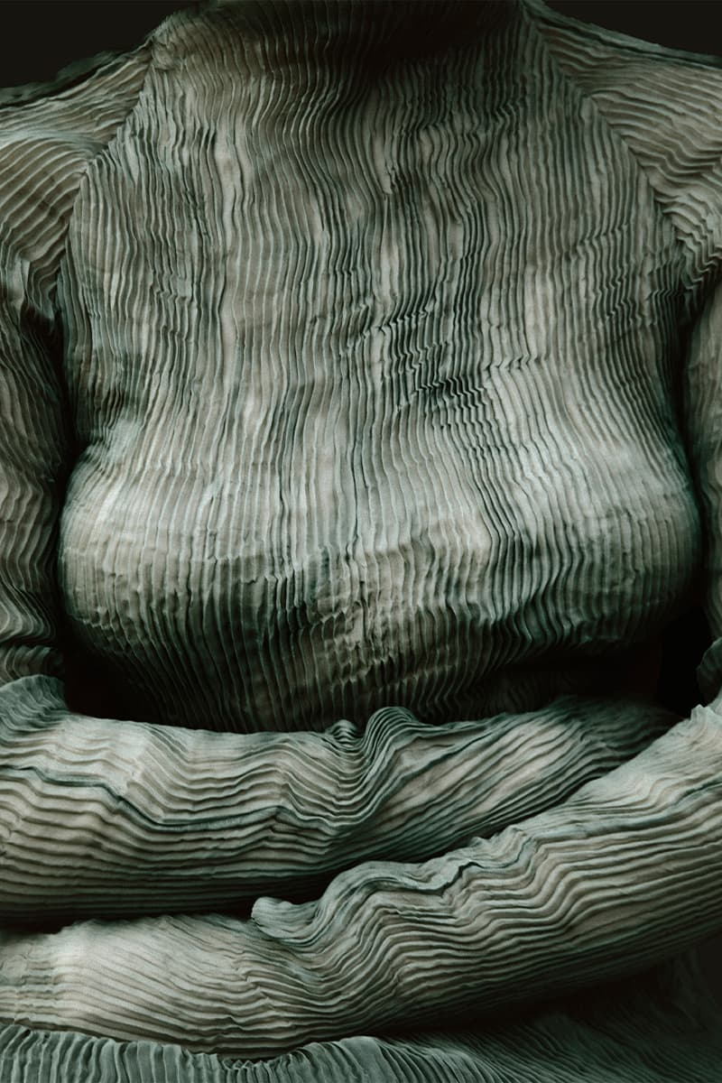 Issey Miyake, "Chiffon Twist", Japan, Green, Pink, Brown, White, Orange