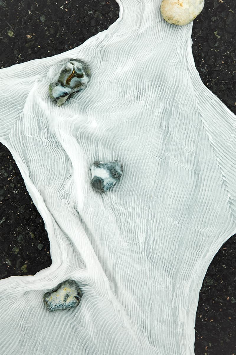 Issey Miyake, "Chiffon Twist", Japan, Green, Pink, Brown, White, Orange