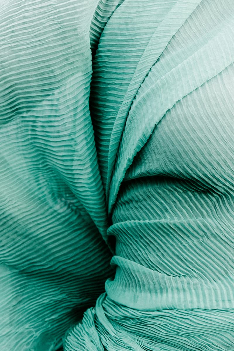 Issey Miyake, "Chiffon Twist", Japan, Green, Pink, Brown, White, Orange