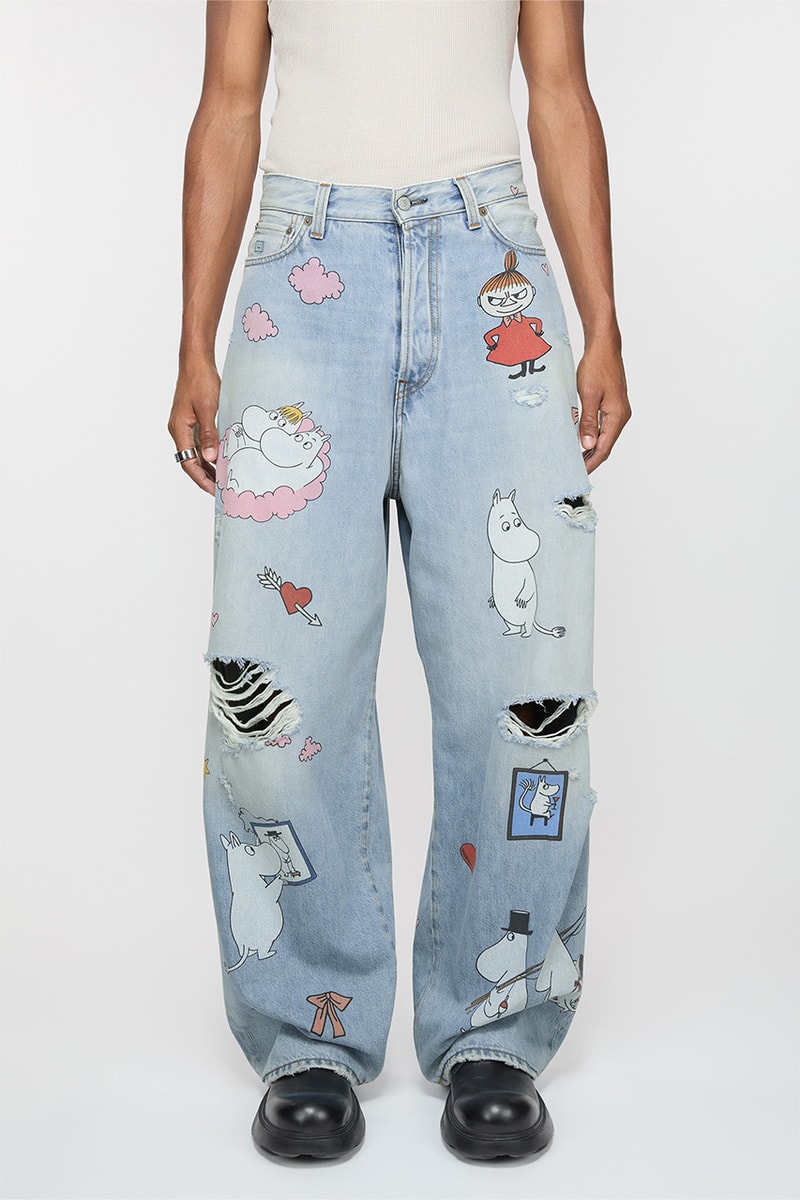 Acne Studios, Moomin, Collaboration, Cardigan, Hoodie, Beanie, Sweater, Denim Jeans