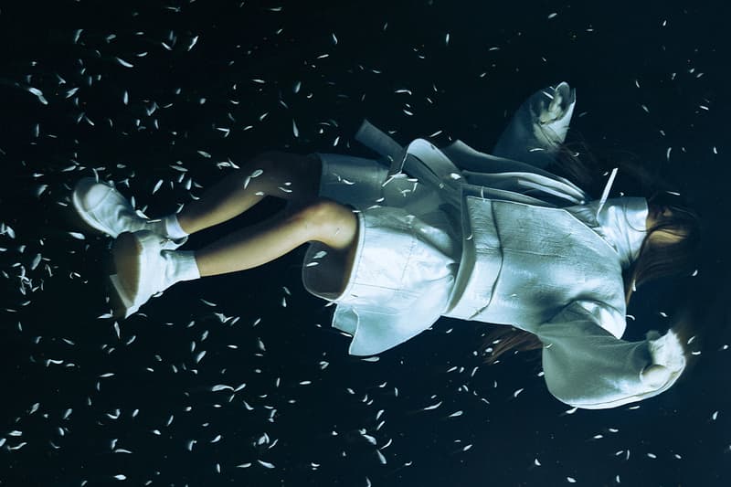 Songzio, Fall/Winter 2024, Campaigns, Mythical, Jackets, Hats, Red, White, Black