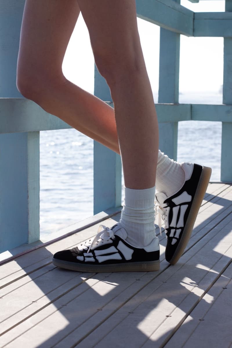 amiri pacific sneaker legs woman trainer shoe white leather