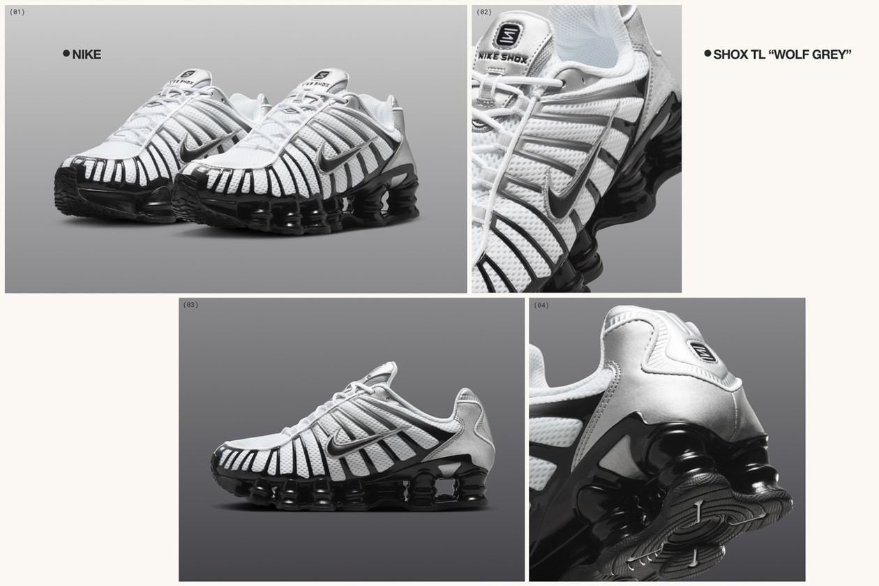 Panduan Hadiah Hypebae 2024: Sepatu Nike yang Wajib Dimiliki 1 Sepatu Nike Shox Tl Zoom Vomero P6000 Shox R4 Panduan Hadiah Musim Dingin Tendangan Tetes Hitam Putih Pegasus Perak Metalik