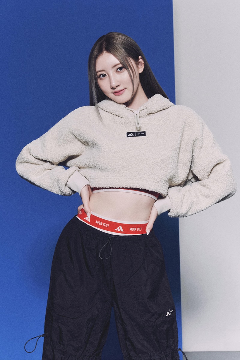 moon boot, adidas, collaborations, "Moonboost", "Collegiate" jacket, leggings, activewear, boots