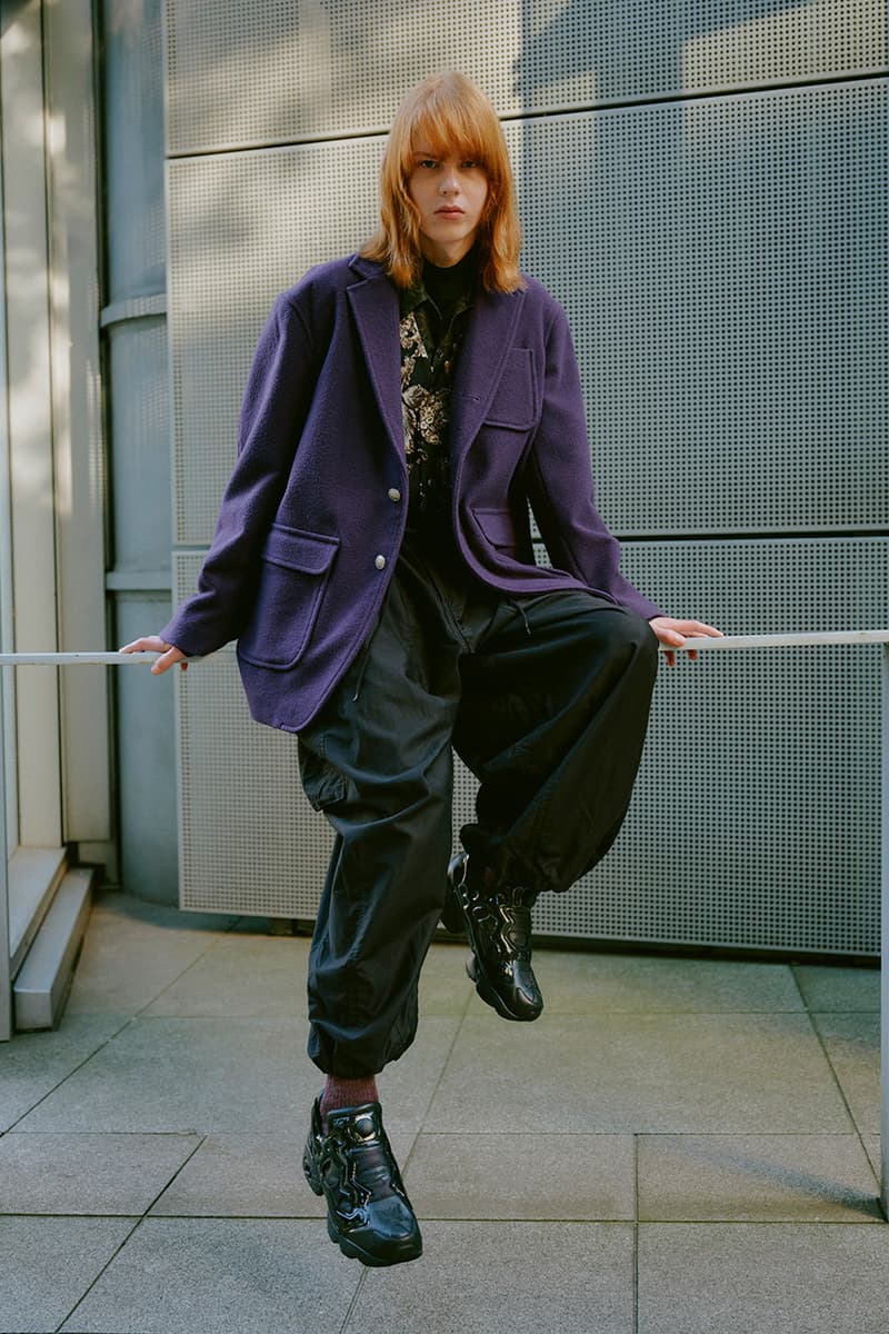 Reebok, Needles, Collaboration, "Instapump Fury 94" Sneakers, Black, "Canvas"