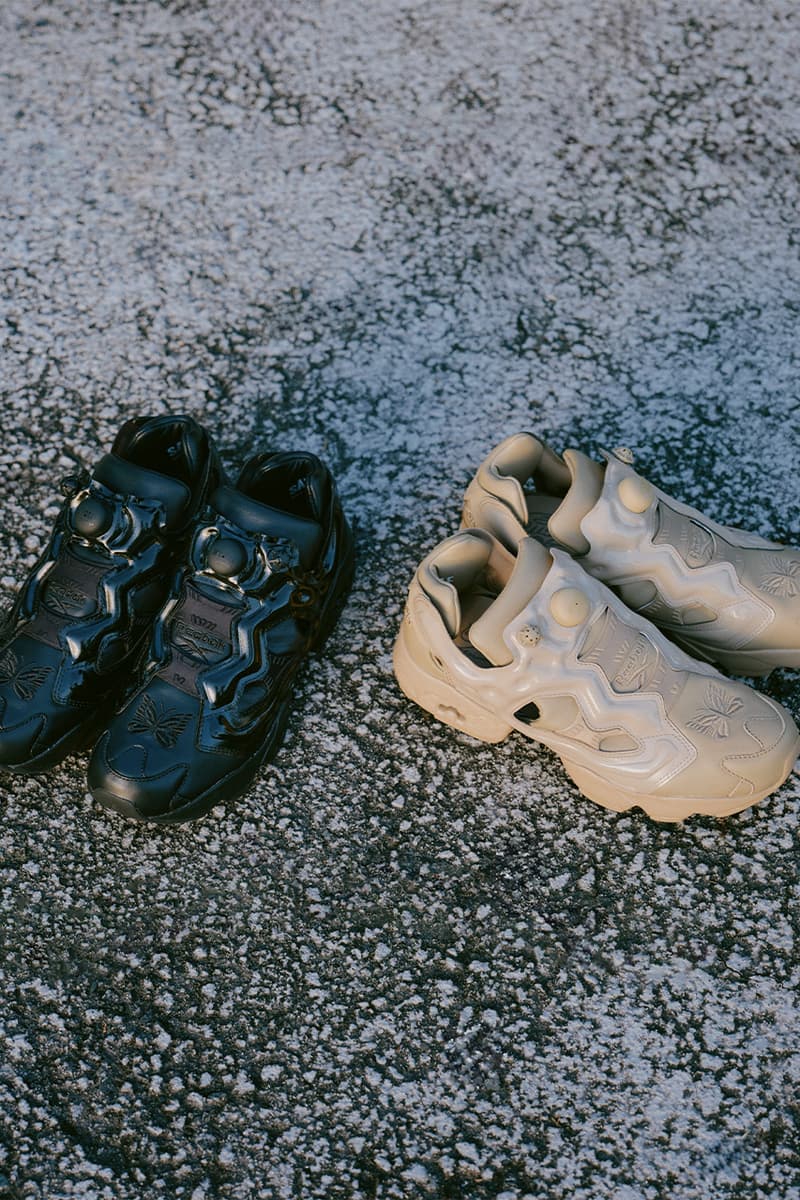 Reebok, Needles, Collaboration, "Instapump Fury 94" Sneakers, Black, "Canvas"