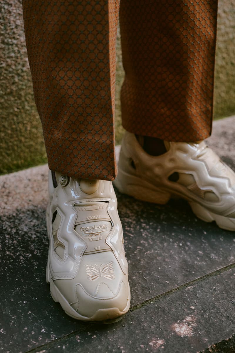 Reebok, Needles, Collaboration, "Instapump Fury 94" Sneakers, Black, "Canvas"