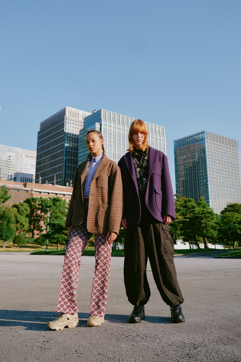 Reebok, Needles, Collaboration, "Instapump Fury 94" Sneakers, Black, "Canvas"