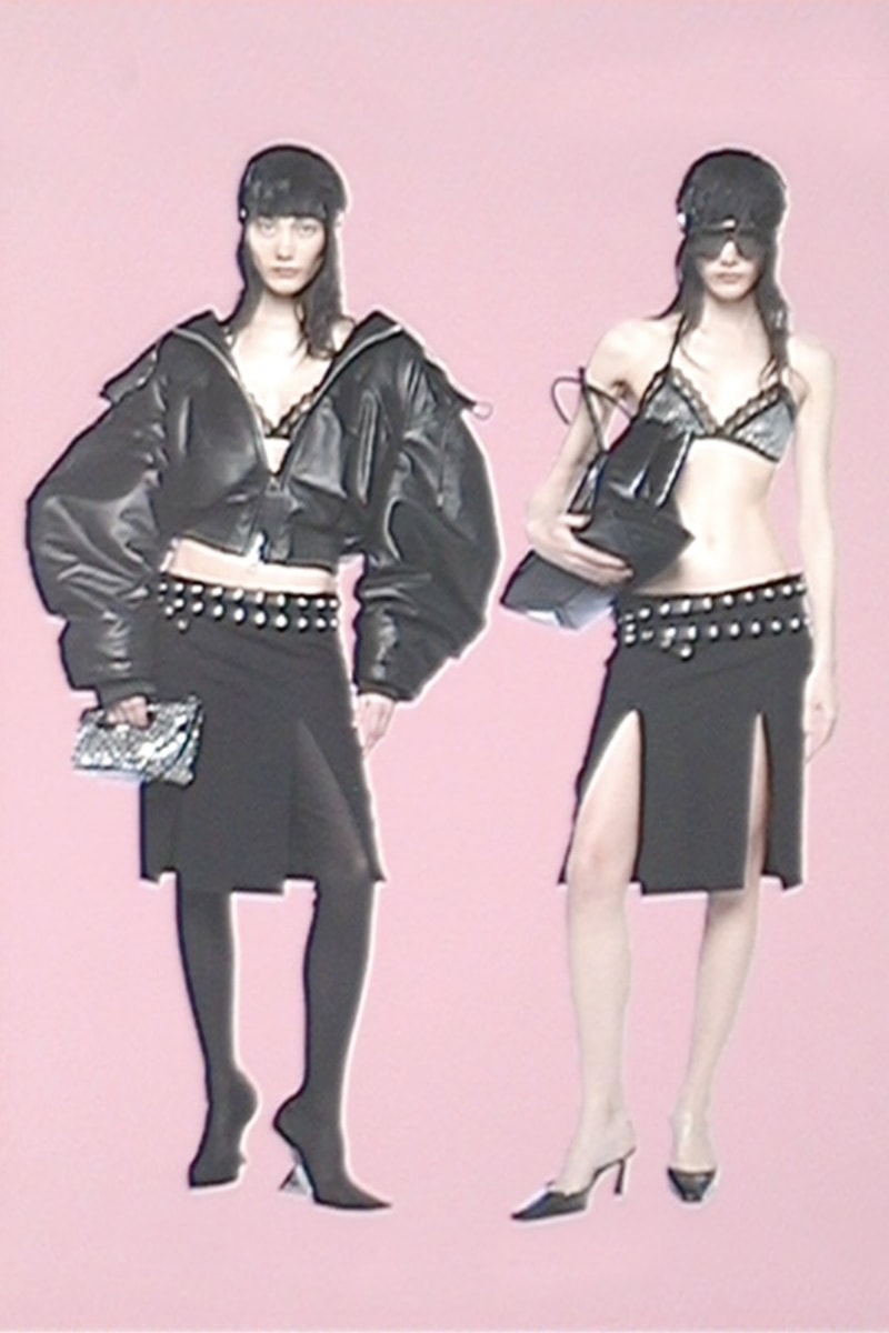 the attico brand leather jackets studded belts women bra