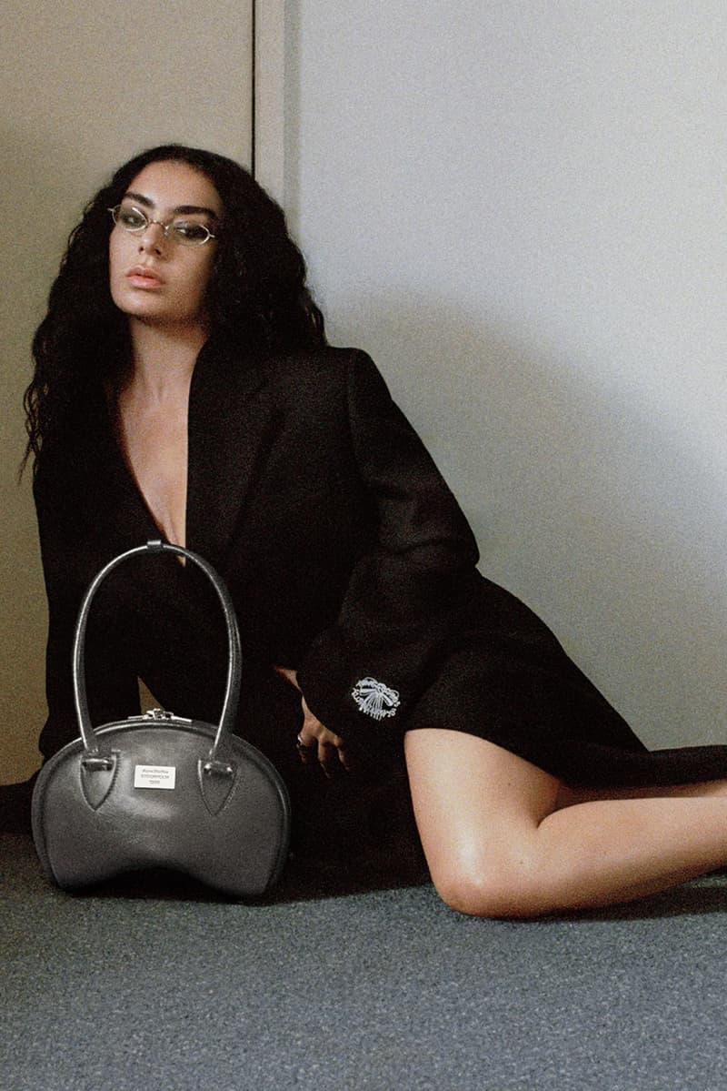 charli xcx acne studios denim jeans bags woman naked body mirror