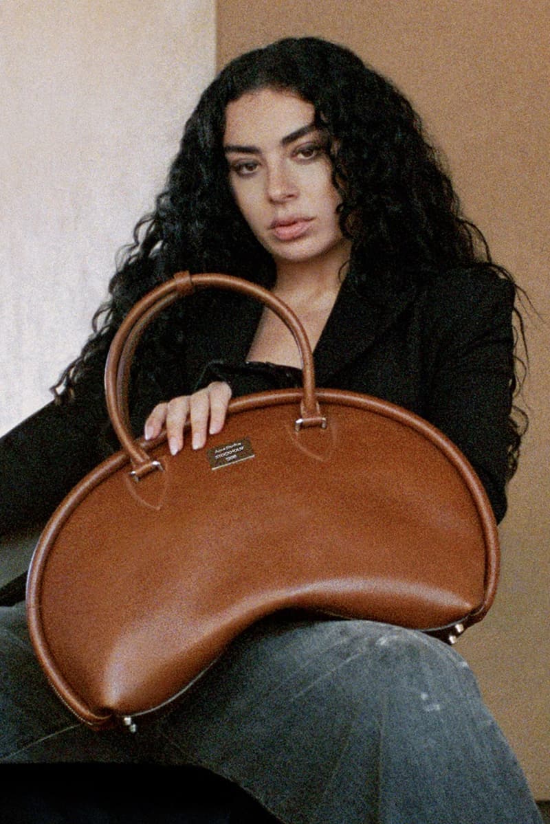 charli xcx acne studios denim jeans bags woman naked body mirror