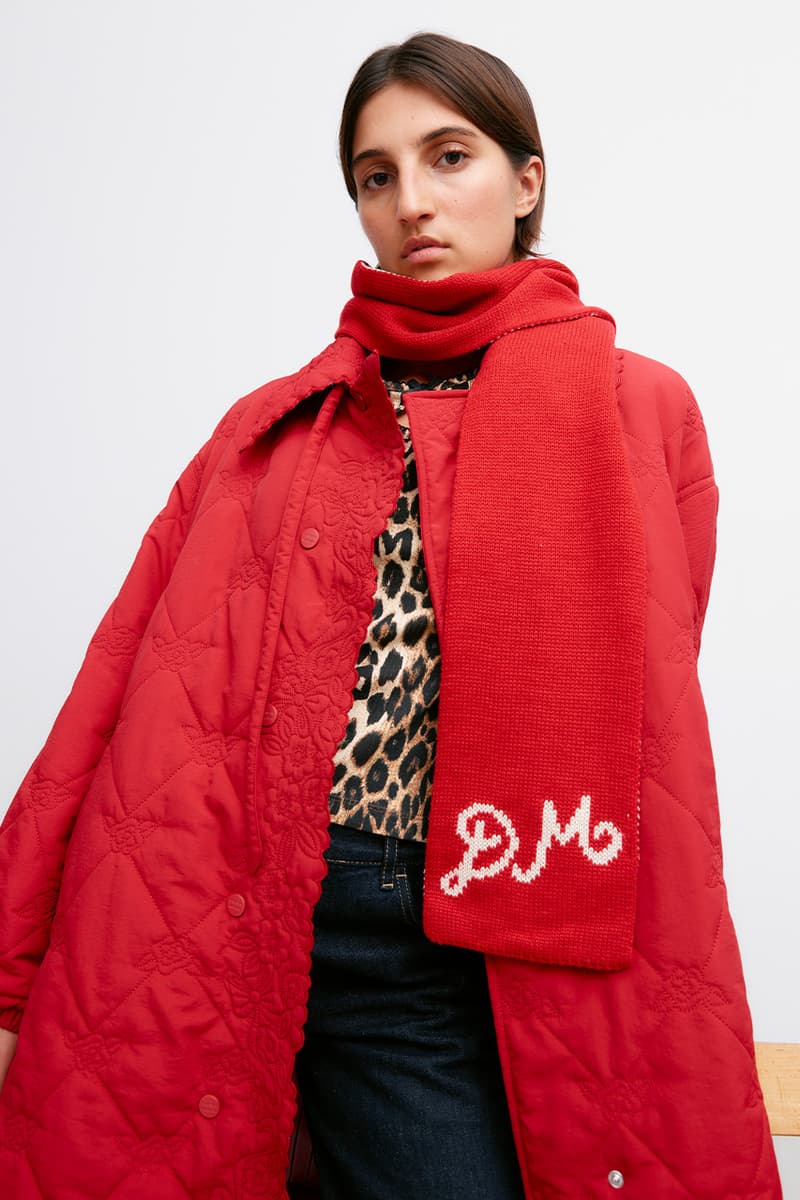 Damson Madder, Party, Knitwear, Collection, Satin, Blouse, Black, Red, Leopard Print, Bows