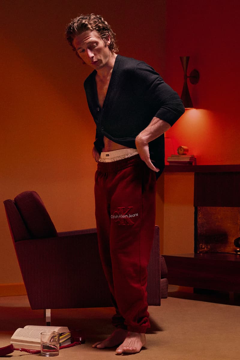 jeremy allen white vest calvin klein underwear denim arms body man muscle